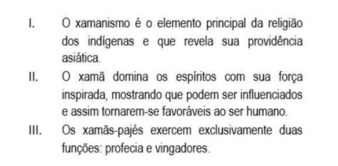 Analise As Afirmativas Abaixo E Em Seguida Assinale A Alternativa