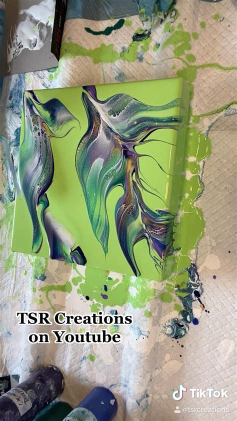 1144 Tree On A Swipe Technique Acrylic Paint Pouring Artofit