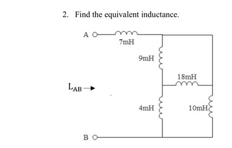 Solved Find The Equivalent Inductance Chegg