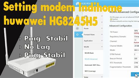 Cara Setting Router Huawei Hg8245h5 Indihome Khusus Game Anti Lemot