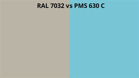 Ral 7032 Vs Pms 630 C Ral Colour Chart Uk