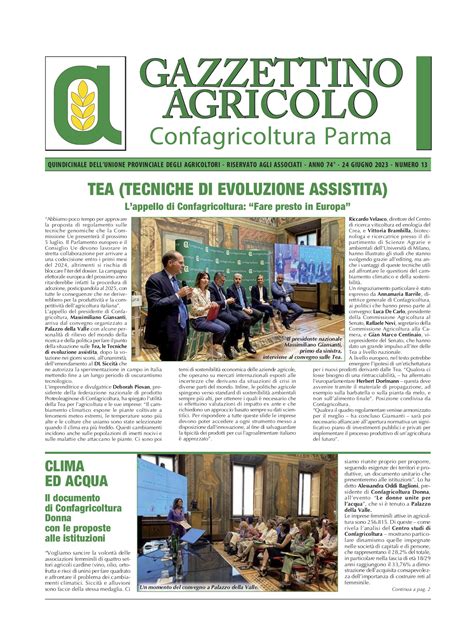 Gazzettino Agricolo N Del Confagricoltura Parma