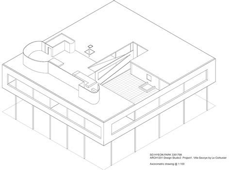 arch chloe park blog project villa savoye drawings
