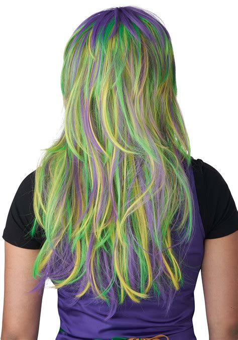 Adult Mardi Gras Party Girl Wig