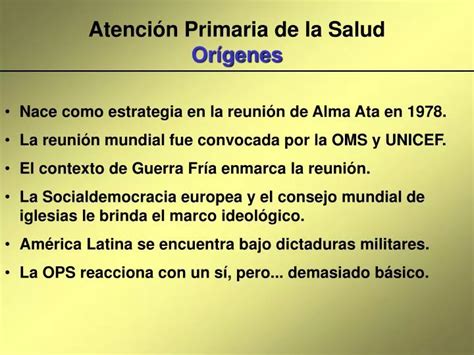 Ppt Atenci N Primaria De La Salud Or Genes Powerpoint Presentation