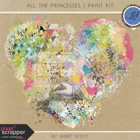 All The Princesses Paint Kit By Janet Kemp Graphics Kit