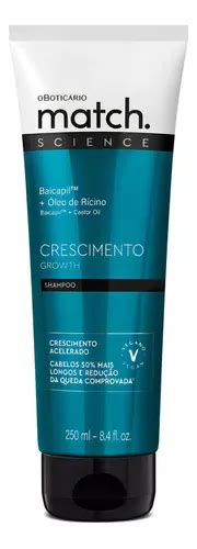 O Boticario Match Science Shampoo Crescimento 250ml MercadoLivre