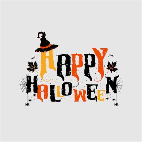 Premium Vector Happy Halloween Vector Illustration Isolated On White