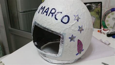 Casco Astronauta Casero Disfraz De Astronauta Casero Casco De