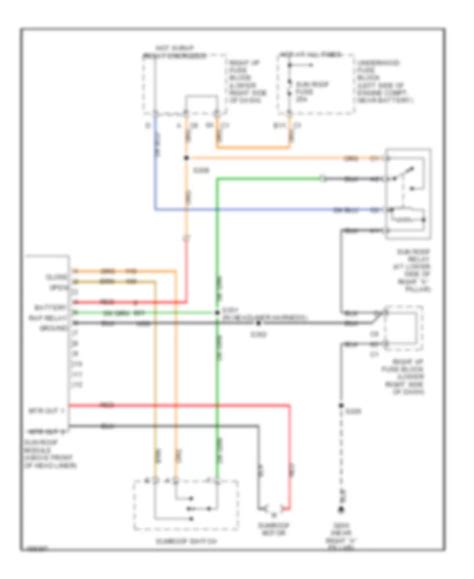 Power Topsunroof Chevrolet Avalanche 1500 2004 System Wiring Diagrams Wiring Diagrams For