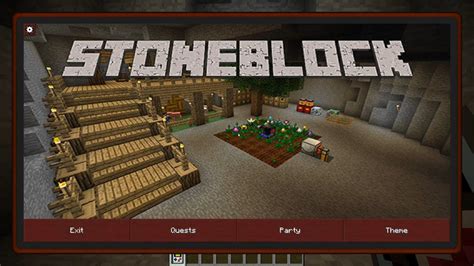 Stoneblock Modpack Skyblock Surrounded By Stone Minecraft Net