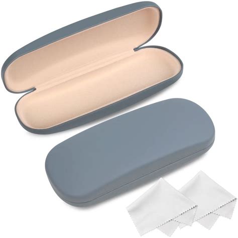 Joyberg Glasses Case 2 Pack Eyeglass Case With Cleaning Cloth Glasses Case Hard Shell Fits