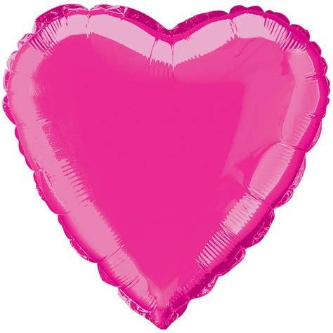 Foil Balloon Heart 18 In Hot Pink 1ct Walmart