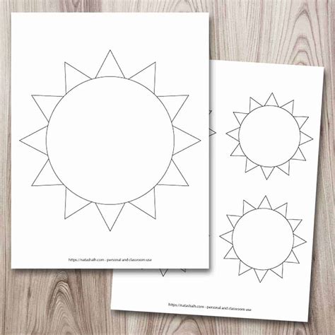 9 Free Printable Sun Templates The Artisan Life