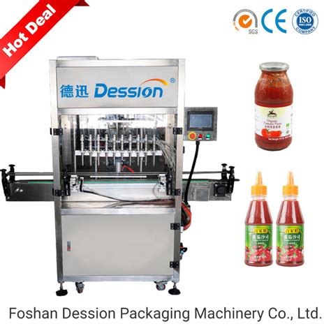 Full Automatic Liquid Filling Ketchup Packing Machine Chili Sauce Soy