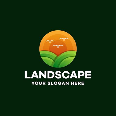 Premium Vector Landscape Gradient Colorful Logo Design