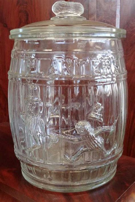 Vintage Glass Planters Peanut Jar