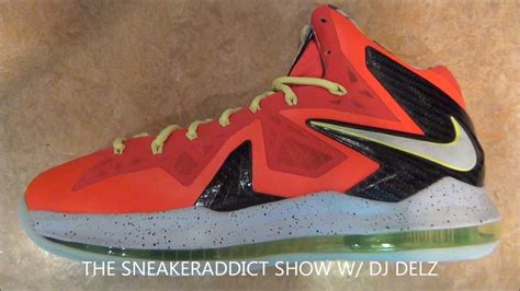 Nike Lebron 10 Elite Crimson Volt Shoe Review Youtube