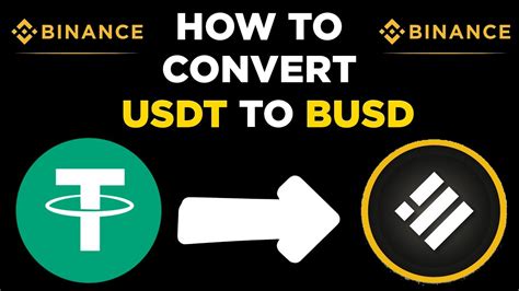 How To Convert USDT To BUSD On Binance Convert BUSD To USDT YouTube