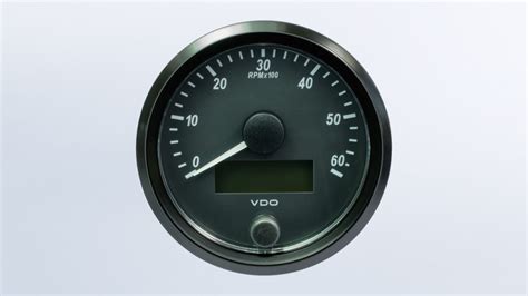 SingleViu 3 1 8in 80mm 6000RPM Tachometer Retail Pack With Harness