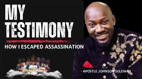 Apostle Johnson Suleman Speaks On The Assasination Attempt On His Life