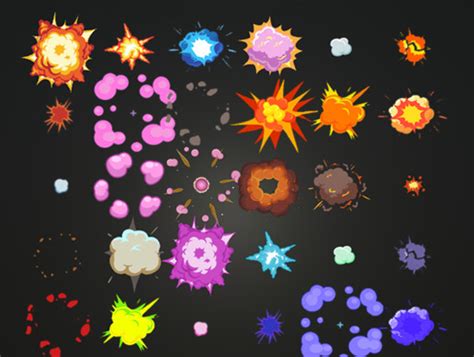 3d Model 2d Effects Magic Explosion Animation Sprite Sheet Images