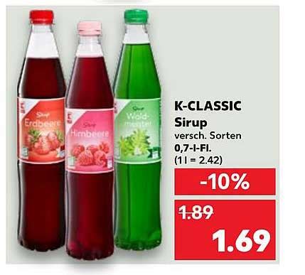 K Classic Sirup Angebot Bei Kaufland