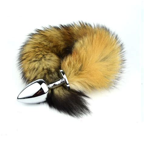 Mm Large Size Stainless Steel Metal Anal Plug Tail Sex Toys Fox Tail Butt Plug For Woman