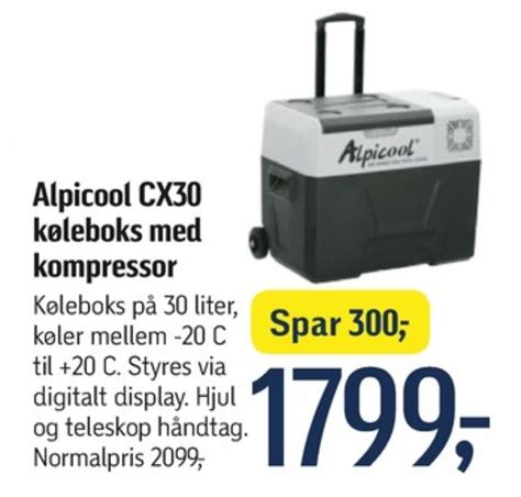 Alpicool køleboks tilbud hos Føtex