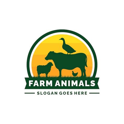 Premium Vector Farm Animals Livestock Logo
