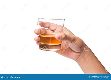 Hand Holding A Glass Of Whiskey Stock Photo Image Of Neat Beverage