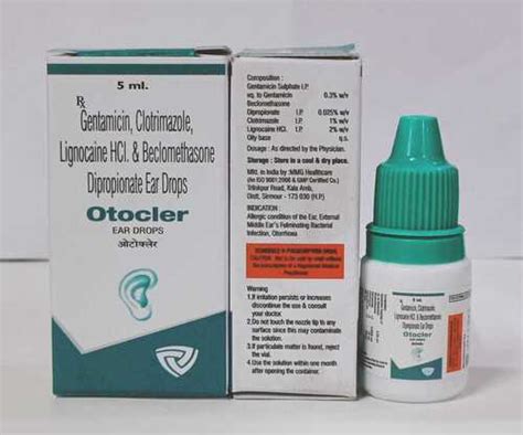 Gentamicin Clotrimazole Lignocaine Hcl Beclomethasone Dipropionate Ear Drop At 1000000 Inr In