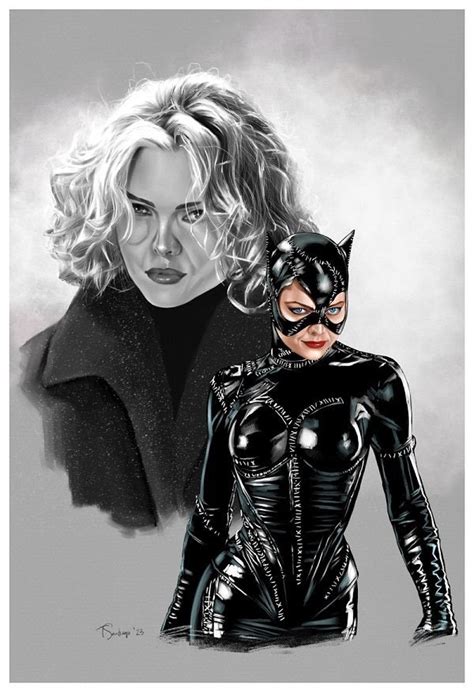 BATMAN NOTES - Michelle Pfeiffer Catwoman: Batman Returns Artwork...