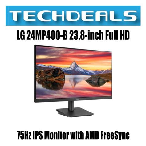 LG 24MP400 B 23 8 Inch Full HD 75Hz IPS Monitor With AMD FreeSync