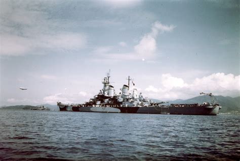 USS Missouri BB 63 WWII Color Photographs Part I Inch High Guy