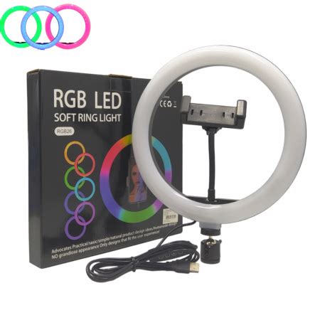 Jonh Variedades eletrônicos e acessórios Ring light 10 RGB 26 C