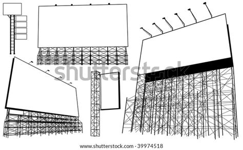 Set Blank Roadside Advertisement Signs Stock Illustration 39974518 | Shutterstock