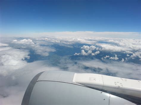 Free Images Horizon Wing Cloud Sky Mountain Range Airplane