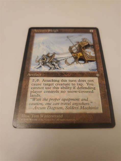 MTG Arcum S Sleigh Ice Age Regular Uncommon For Sale Online EBay