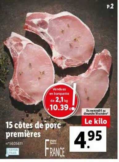 Promo C Tes De Porc Premi Res Chez Lidl Icatalogue Fr