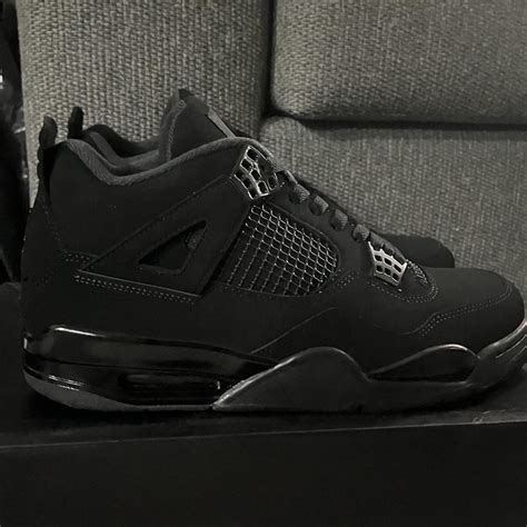 Jordan 4 Black Cat (brand new) w/ box dm for offers - Depop