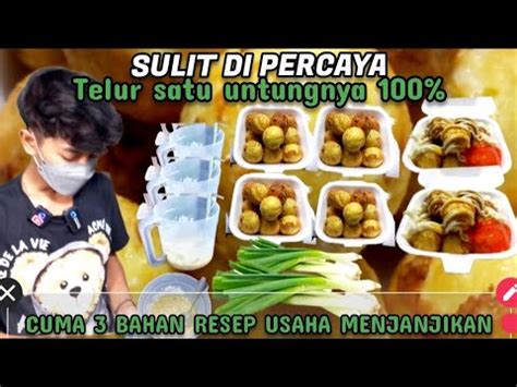 RESEP Telur Congkel Modal 3 Bahan UNTUNGNYA 100 RESEP USAHA