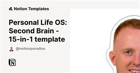 Personal Life Os Second Brain In Template Template Notion