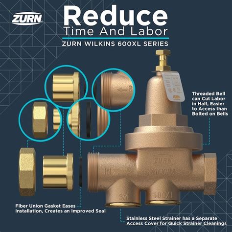 Wilkins Model 600xl Bronze 1 In Fnpt Pressure Reducing Valve In The Pressure Relief Valves