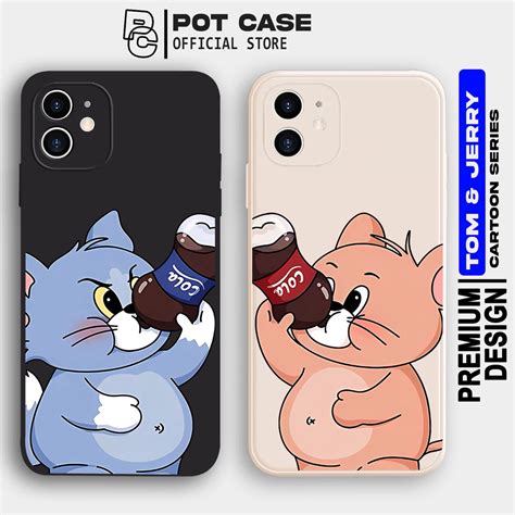 Jual Case Couple Cartoon Cute PO215 Infinix Smart 4 5 6 Hot 10 11 12Play Note 12 Softcase