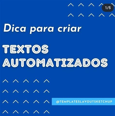 Como Criar Textos Automatizados No Layout Arquitetura