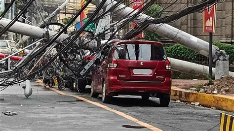 Nagbagsakang Poste Sa Binondo Maynila Napalitan Na News Flash