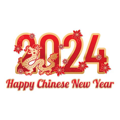 Happy Chinese New Year 2024 Vector, Year Of The Dragon, Lunar New Year ...