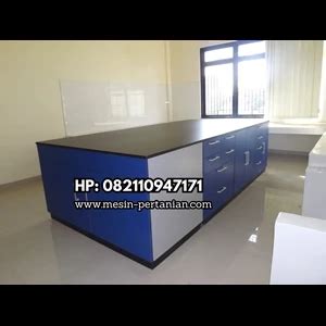 Jual Island Bench Meja Laboratorium Ruangan Tengah Material Plywood