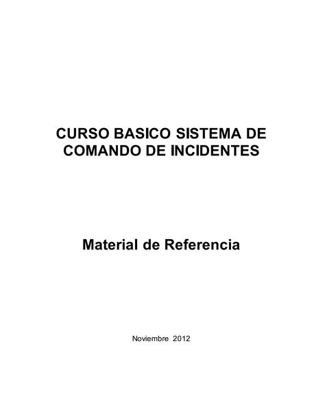 Curso Básico Sistema De Comando De Incidentes Gsdiesel1980 Página 2 Flip Pdf En Línea